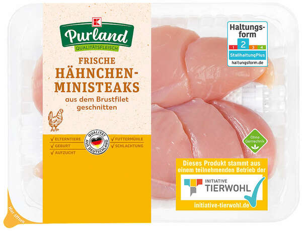 Bild 1 von K-PURLAND Hähnchen-Ministeaks