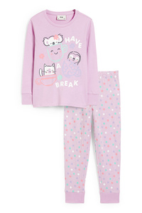 C&A Pyjama-2 teilig, Lila, Größe: 110