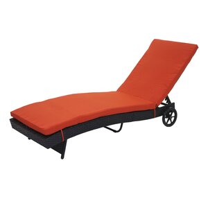 Sonnenliege MCW-D80, Gartenliege Relaxliege Liege, Poly-Rattan ~ anthrazit, Kissen terracotta