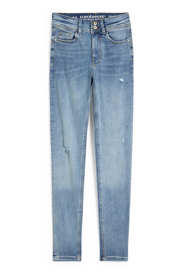 Bild 1 von C&A CLOCKHOUSE-Skinny Jeans-Mid Waist-Push-up-Effekt, Blau, Größe: 44