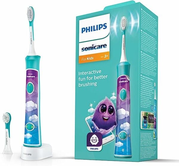 Bild 1 von Philips Sonicare for Kids elektrische Zahnbürste - Schallzahnbürste mit Timer, App-Unterstüzung und Bluetooth (Modell HX6322/04)