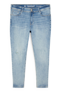 C&A CLOCKHOUSE-Skinny Jeans-Mid Waist-Push-up-Effekt, Blau, Größe: 56