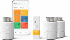 tado° BASIC smartes Heizkörperthermostat – Wifi Starter Kit V3+, inkl. 3 x Thermostat für Heizung – digitale Heizungssteuerung per App – einfache Installation – kompatibel mit Alexa, Siri & Google