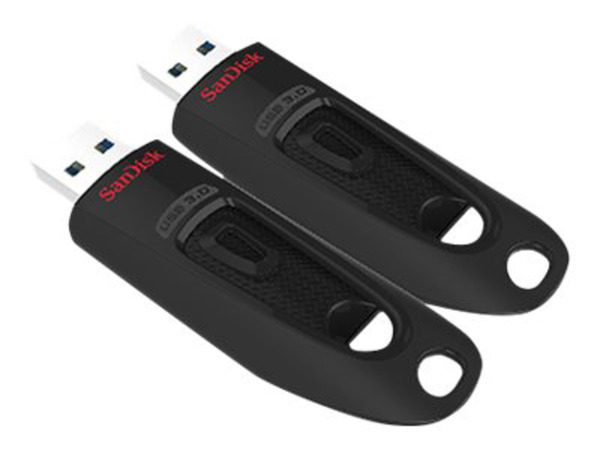 Bild 1 von SANDISK 2er Pack Ultra - USB-Flash-Laufwerk, 64 GB, 130 MB/s, Schwarz