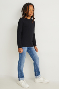 C&A Straight Jeans, Blau, Größe: 176