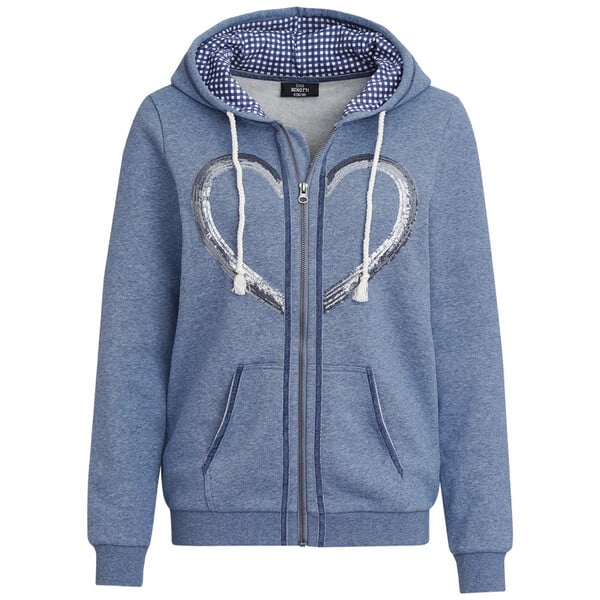 Bild 1 von Damen Sweatjacke mit Pailletten-Herz