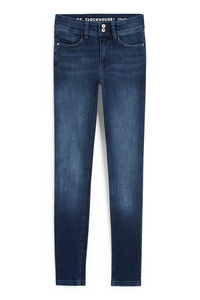 C&A CLOCKHOUSE-Skinny Jeans-Mid Waist-Push-up-Effekt, Blau, Größe: 44
