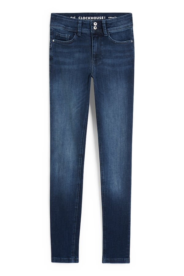 Bild 1 von C&A CLOCKHOUSE-Skinny Jeans-Mid Waist-Push-up-Effekt, Blau, Größe: 44