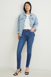 C&A Premium Denim by C&A-Skinny Jeans-High Waist, Blau, Größe: 40