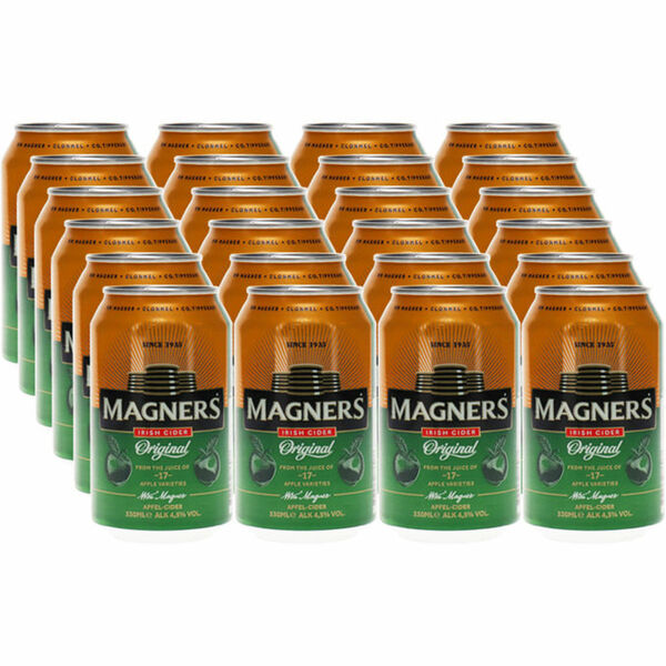 Bild 1 von Magners Apfel-Cider 4,5% Alkohol, 24er Pack (EINWEG) zzgl. Pfand
