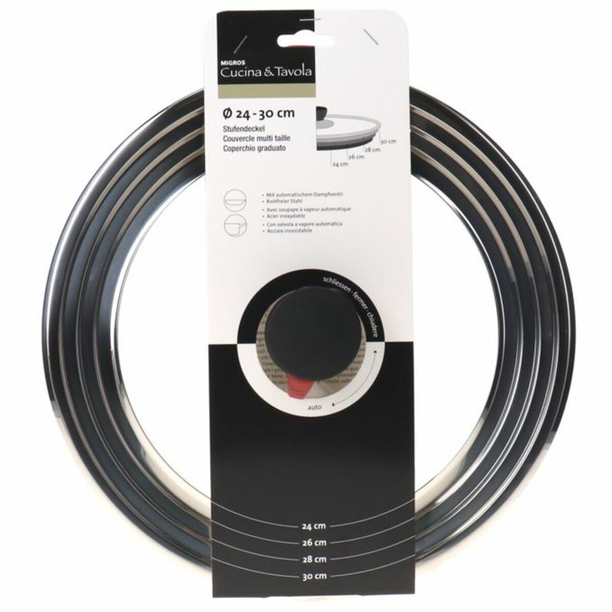 Bild 1 von Gastro Stufendeckel, 24-30cm