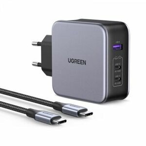 UGREEN Nexode USB-A+2*USB-C 140W GaN Tech. & USB-C Kabel 2m