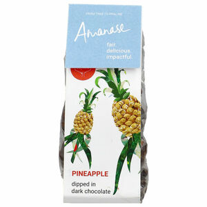 Amanase BIO getrocknete Ananas mit Schokolade (vegan)