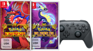 Pokémon Karmesin + Pokémon Purpur + Pro Controller