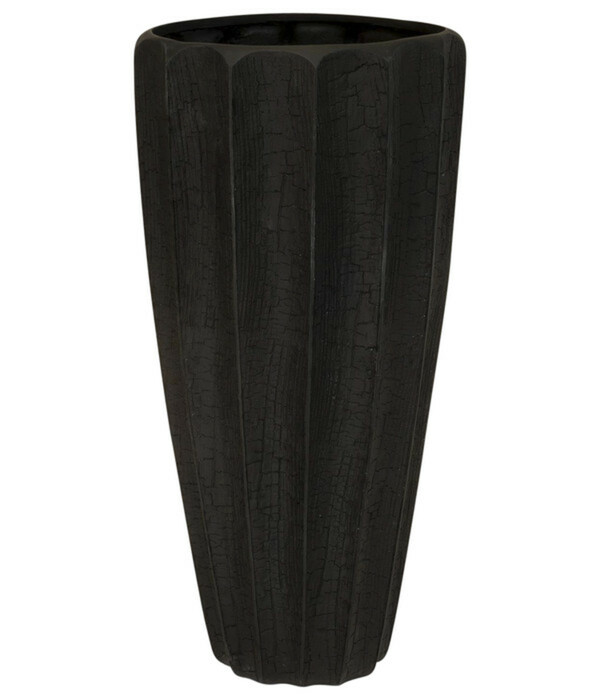 Bild 1 von fleur ami Kunststoff-Vase Firewood, konisch, schwarz