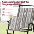 Bild 4 von COSTWAY Gartenstuhl 2er Set Hochlehner Klappstuhl (2 St), bis 150kg