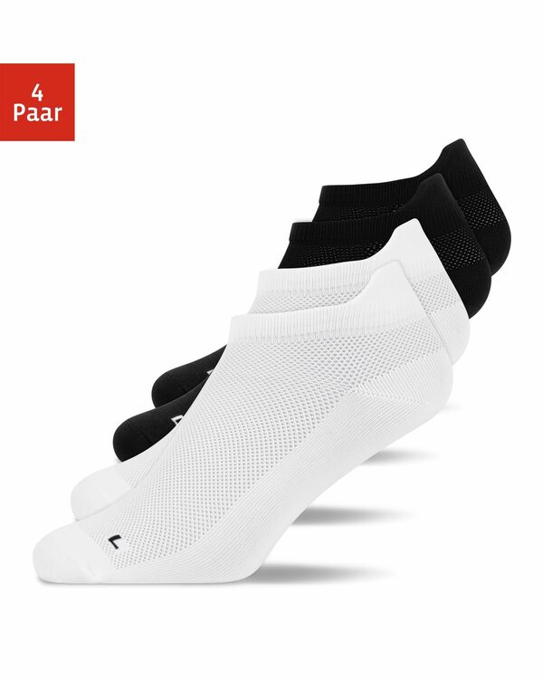 Bild 1 von SNOCKS Laufsocken Laufsocken Herren & Damen Running Socken (4-Paar) kein Verrutschen durch Fersenlasche, atmungsaktiv