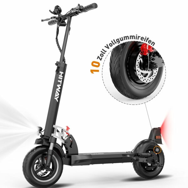 Bild 1 von RCB E-Scooter ABE eKFV Zulassung, 10 Zoll mit 480W Max. 10-19km/h 10Ah Erwachsen