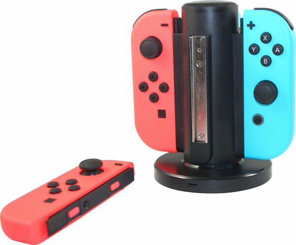 Bild 1 von Hanseatic 4-in-1 für Nintendo Switch Controller-Ladestation (400 mA)