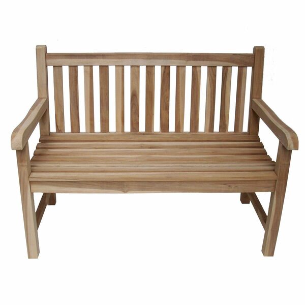 Bild 1 von Home Feeling Gartenbank 2sitzer Teakholz Bank ca. 120 cm, Gartenbank, Teakbank