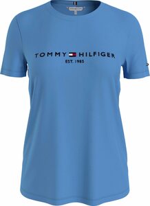 Tommy Hilfiger Rundhalsshirt REGULAR HILFIGER C-NK TEE SS mit großem Tommy Hilfiger Logoschriftzug