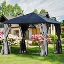 Bild 3 von Outsunny Pavillon Gartenpavillon mit PC Dach