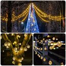 Bild 4 von Salcar LED Solarleuchte LED Kugel-Lichterkette Außen Solar Gartenleuchte, 2 Leuchtmodi, Warmweiß