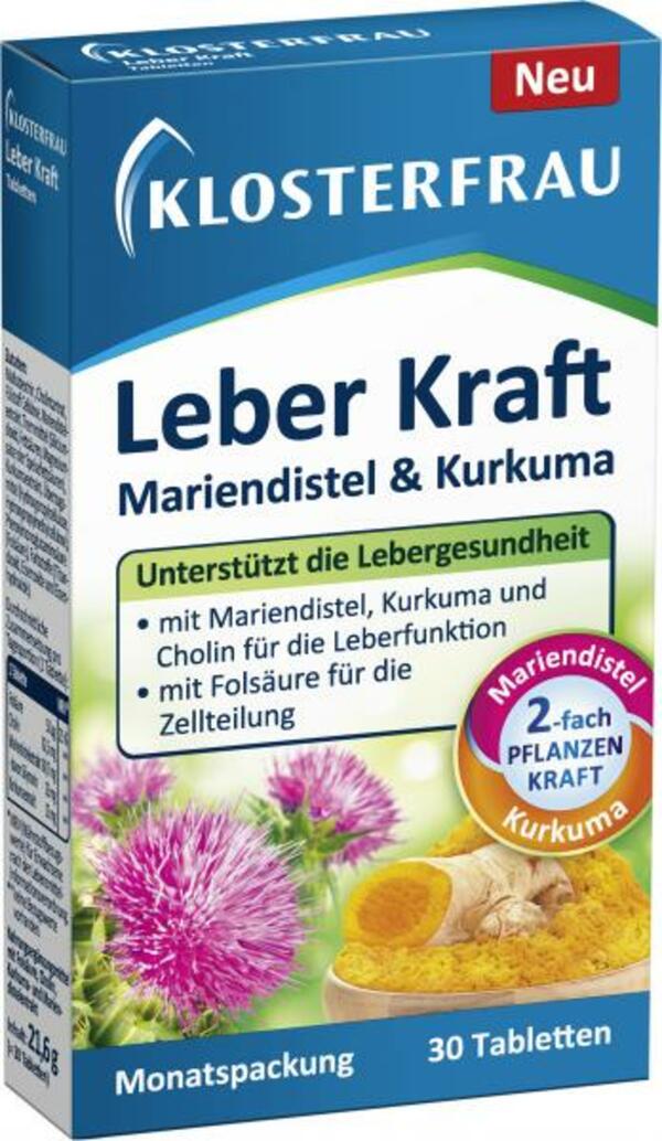 Bild 1 von Klosterfrau Leber Kraft Mariendistel & Kurkuma Tabletten
