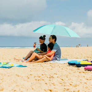 Strand-Sonnenschirm UV-Schutz 50+ - Paruv 160 für 2 Personen mehrfarbig