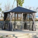 Bild 4 von Outsunny Pavillon Gartenpavillon mit PC Dach