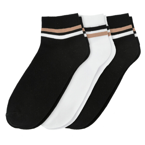 Bild 1 von 3 Paar Herren Sneaker-Socken mit Streifen