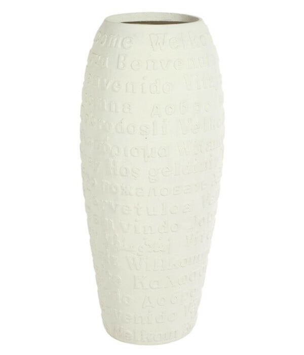 Bild 1 von fleur ami Kunststoff-Vase Welcome, bauchig, creme
