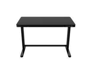 SIGMA Schreibtisch ET118, 120 x 60 x 71.5 cm, elektrisch höhenverstellbar, mit Schubladen und integrierten Ausgangsanschlüsse, schwarz
