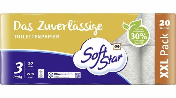 Bild 1 von SoftStar Toilettenpapier Das Zuverlässige 3 Lagen