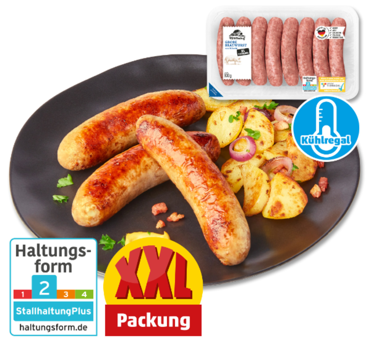 Bild 1 von MÜHLENHOF Grobe Bratwurst*