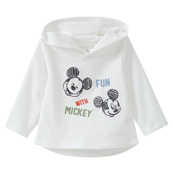 Bild 1 von Micky Maus Langarmshirt mit Kapuze