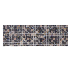 HOMCOM Küchenläufer Mosaik Marmor 50 x 150 cm
