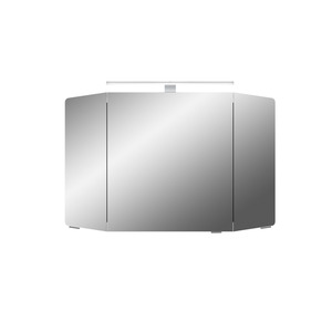 Pelipal Spiegelschrank 'Cassca' graphit Struktur quer 100 cm LED-Aufsatzleuchte