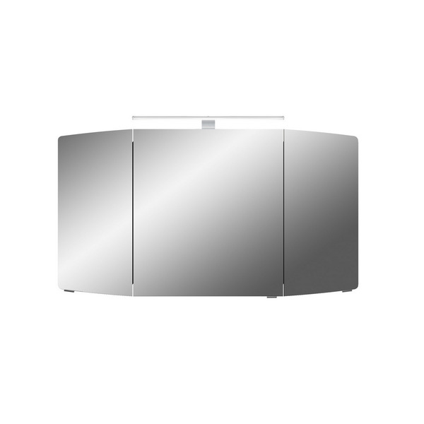 Bild 1 von Pelipal Spiegelschrank 'Cassca' Graphit Struktur quer 120 cm LED-Aufsatzleuchte