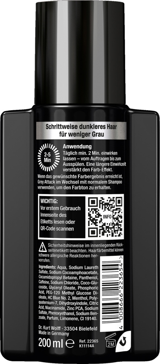 Bild 2 von Alpecin Grey Attack Coffein & Color Shampoo