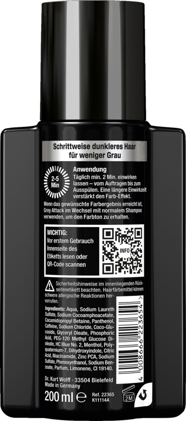 Bild 2 von Alpecin Grey Attack Coffein & Color Shampoo