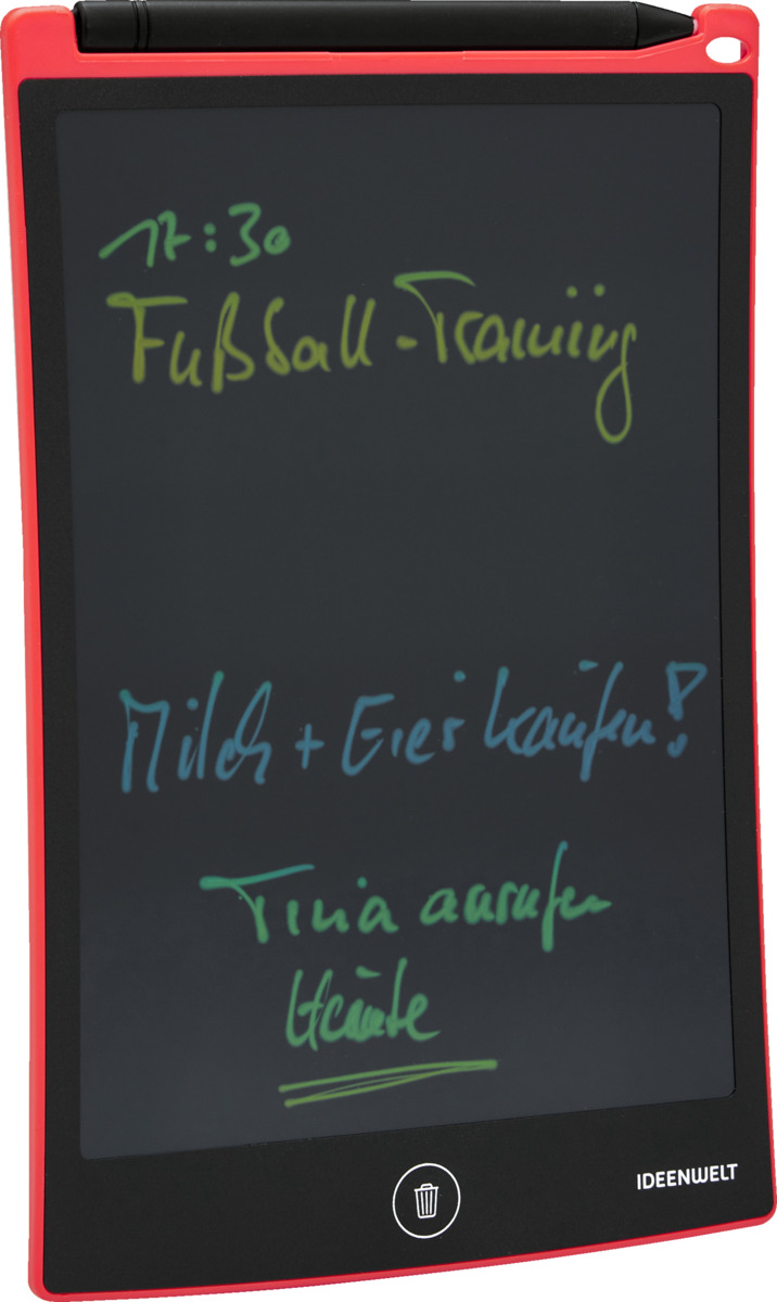 Bild 1 von IDEENWELT Elektrisches Memoboard rot