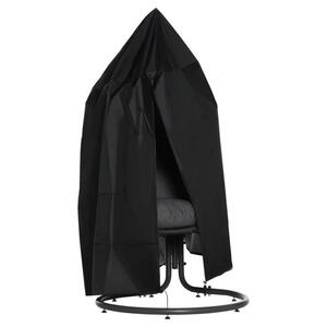 Outsunny Schutzhülle mit Tasche schwarz Kunststoff H/D: ca. 190x115 cm
