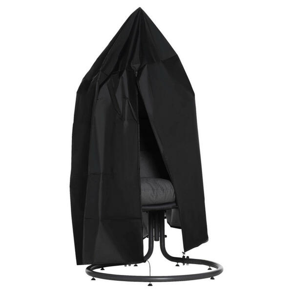 Bild 1 von Outsunny Schutzhülle mit Tasche schwarz Kunststoff H/D: ca. 190x115 cm