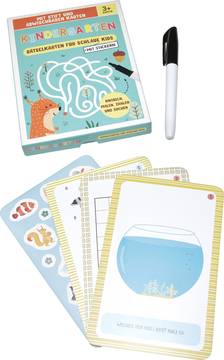 Bild 1 von IDEENWELT Rätselkarten für schlaue Kids: Kindergarten