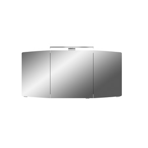 Pelipal Spiegelschrank 'Cassca' weiß glanz 140 cm LED-Aufsatzleuchte