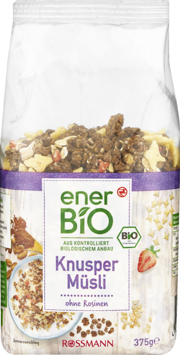 Bild 1 von enerBiO Knusper Müsli ohne Rosinen