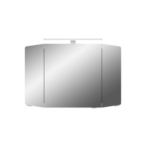 Pelipal Spiegelschrank 'Cassca' weiß glanz 100 cm LED-Aufsatzleuchte