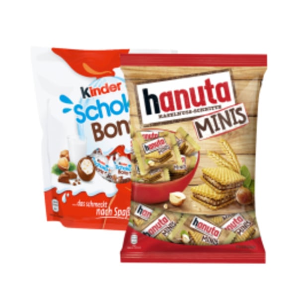 Bild 1 von Hanuta Minis, Schoko Bons oder Kinder Happy Moments Mini Mix