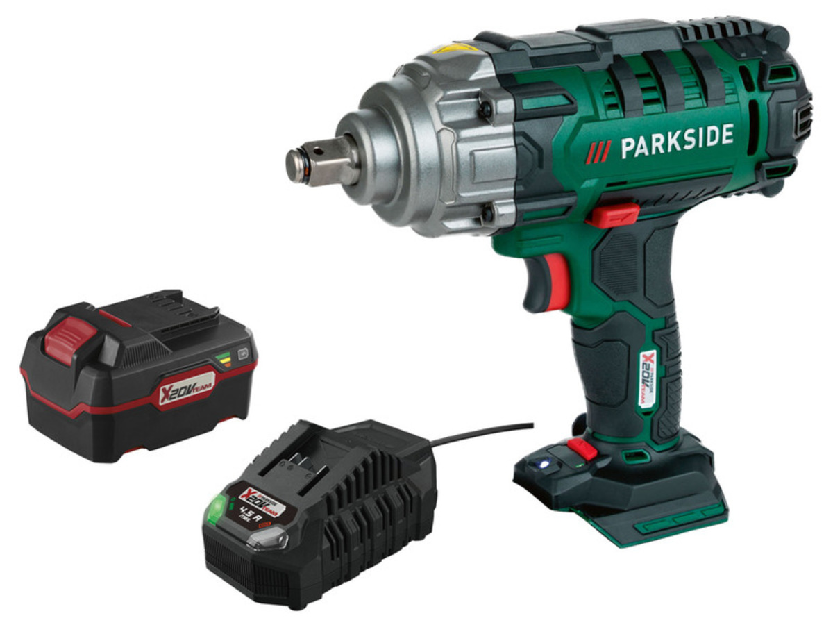 PARKSIDE® 20 V Akku-Kfz-Drehschlagschrauber »PASSK 20-Li B2«, Set Mit ...